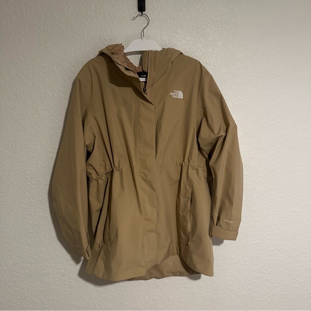 The North Face Women's Utility Rain Jacket in Light Brown